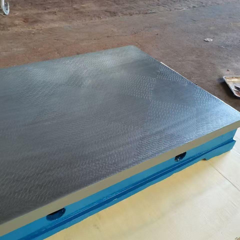 模铸铁钳工测具装配10工作台电焊接检验桌量T型槽试验平板划线平