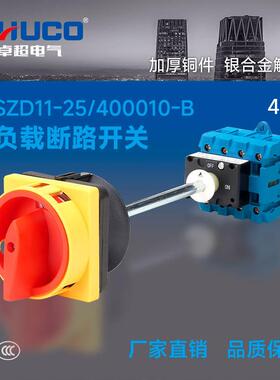 SZD11-25/400010-B 三相四线带长杆 门互锁开门断电底座安装