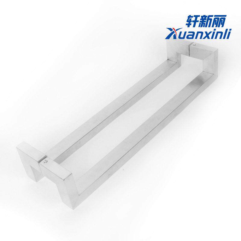 加工定制不锈钢玻璃门拉手特厚方管大拉手公室大门木门把手