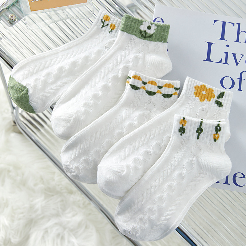 socks夏季款黑白灰代发打底袜
