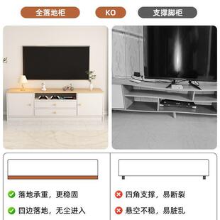 电视卧柜收纳柜现代简用约小户型家客厅落地出见详情租屋物室置柜