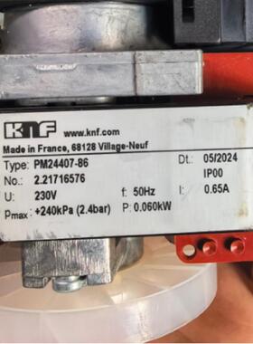 KNF真空泵 型号:PM24407-86库号：M410821