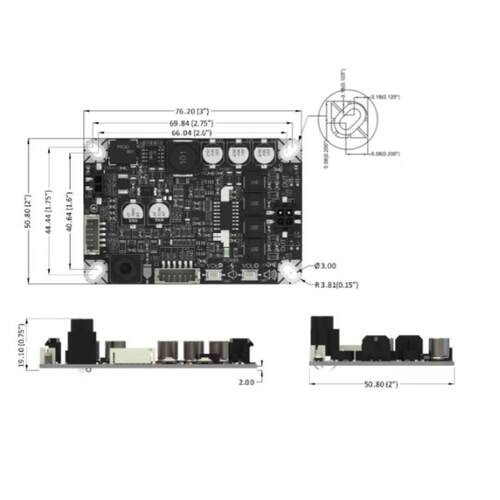 PAM8408双通道3W宽电压供电数字功放板3.5输入自动售卖机AIPO2X3