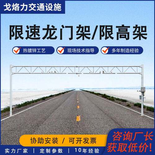 道路监控立杆信号灯电子警察龙门架马路测速违章抓拍摄像头可旋转