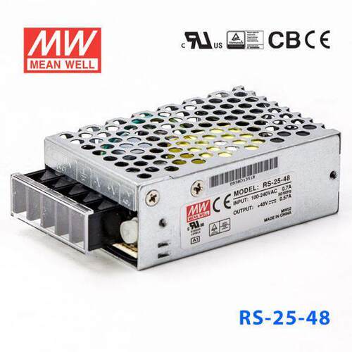 RS-25-24W明纬12V2A/24V直流开关电源3.3/5/12/15/48VNES/S功率