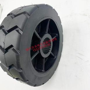 中力搬运车15ET2H 20ETH橡胶轮悍金刚黄色聚氨酯黑色防滑驱动大轮