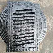 球墨铸铁方形套篦子批发现货 雨水口铸铁套篦子 雨污水篦子偏沟式