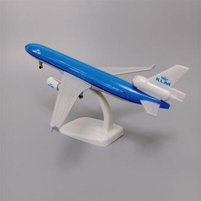dc10飞机模型20cm荷兰航空 KLM 麦道MD-11合金仿真航模带轮子
