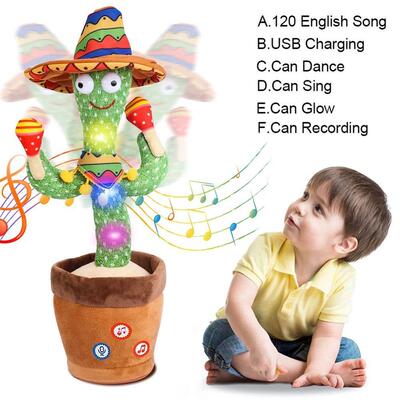 Talking Cactus Baby Toy Dancing Cactus Repeats What You say