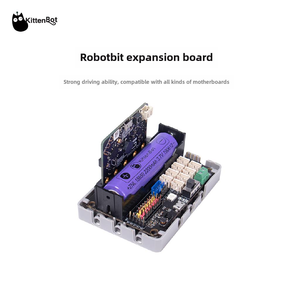 Microbit驱动扩展板Robotbit Edu兼容Microbit Meowbit控制板