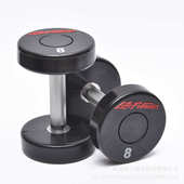 商用足重圆头包胶哑铃男士 健身哑铃固定哑铃健身房私教哑铃专用