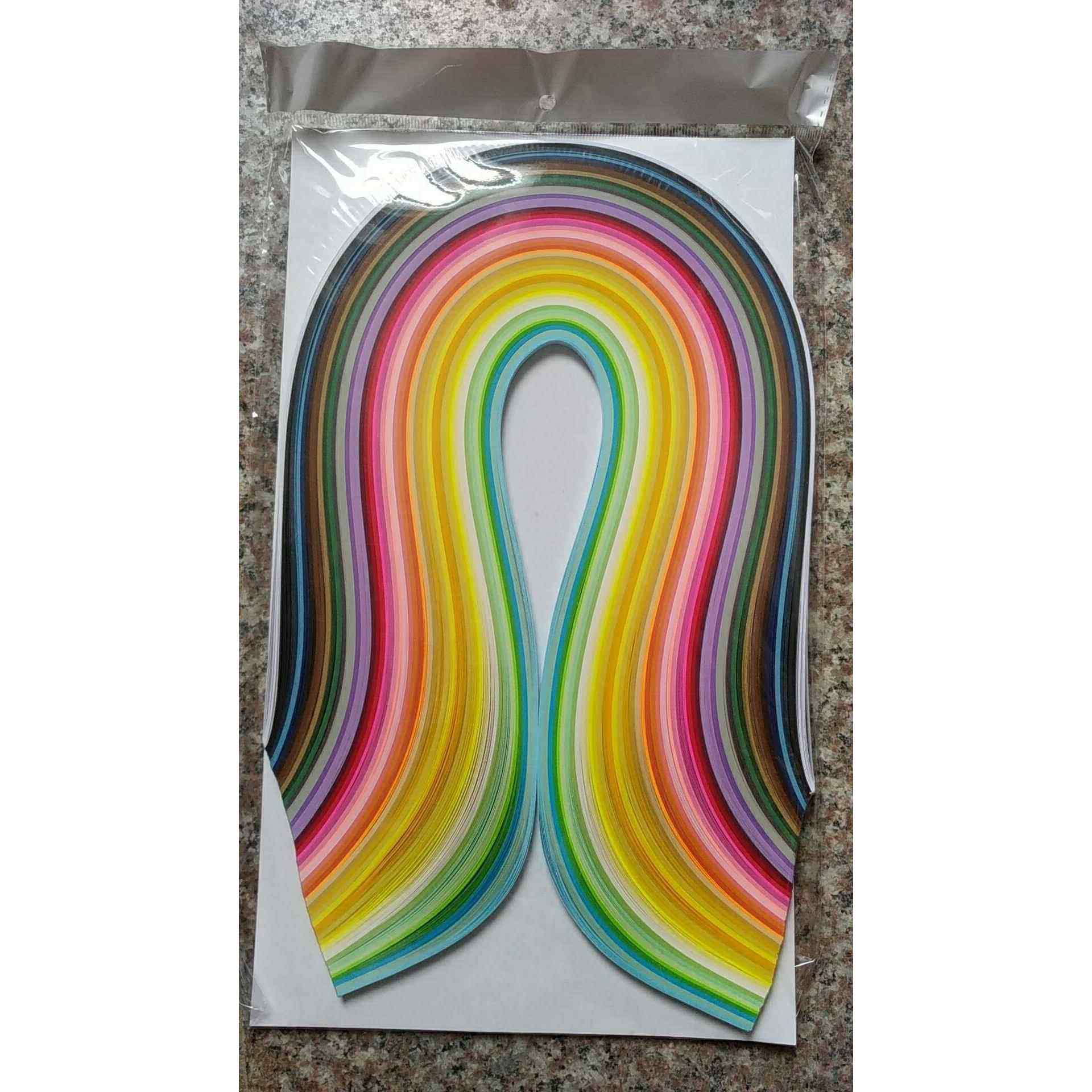 新款直销衍纸50色500条7mm宽54cm长衍纸条衍纸彩纸套装义乌