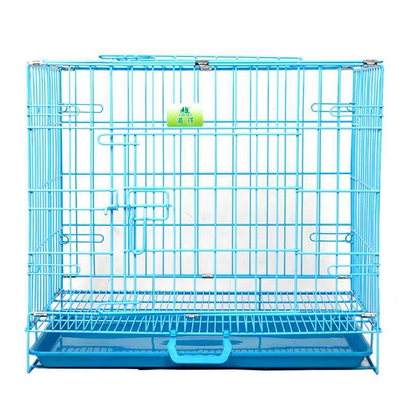 渴得狗笼子中型犬加粗加高折叠带厕所泰迪狗笼家用养殖兔笼鸽子笼