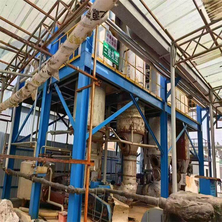 出售二手钛材强制循环三效五吨蒸发器 化工制工业废水蒸发设备