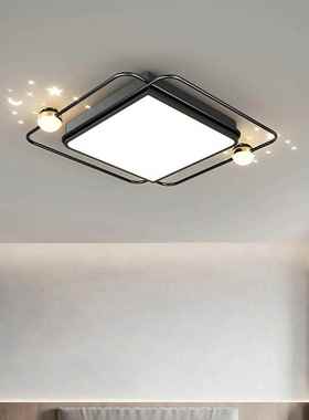 色LED房间吸顶客灯饰餐厅照明中山厅卧室74021灯黑具现家代简约装