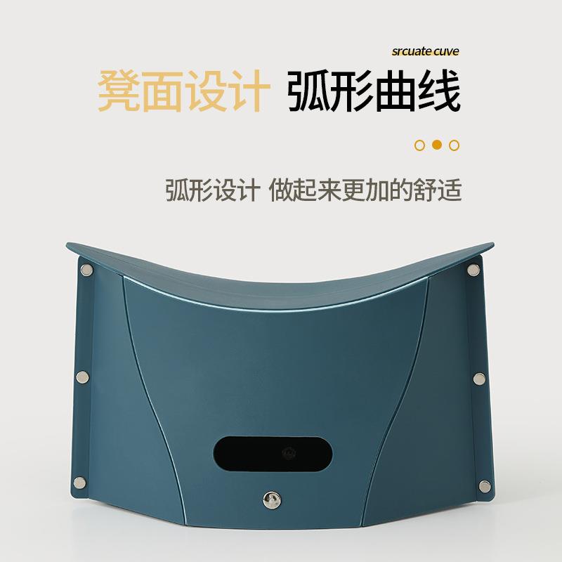 塑料多功能折叠凳 户外便携式小椅子手提收纳篮 地摊凳子钓鱼马扎
