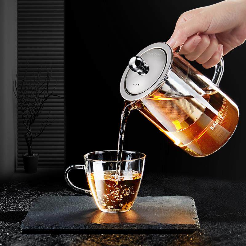 A-03飘逸杯玻璃泡茶壶办公室茶具套装花茶杯过滤冲茶壶家用