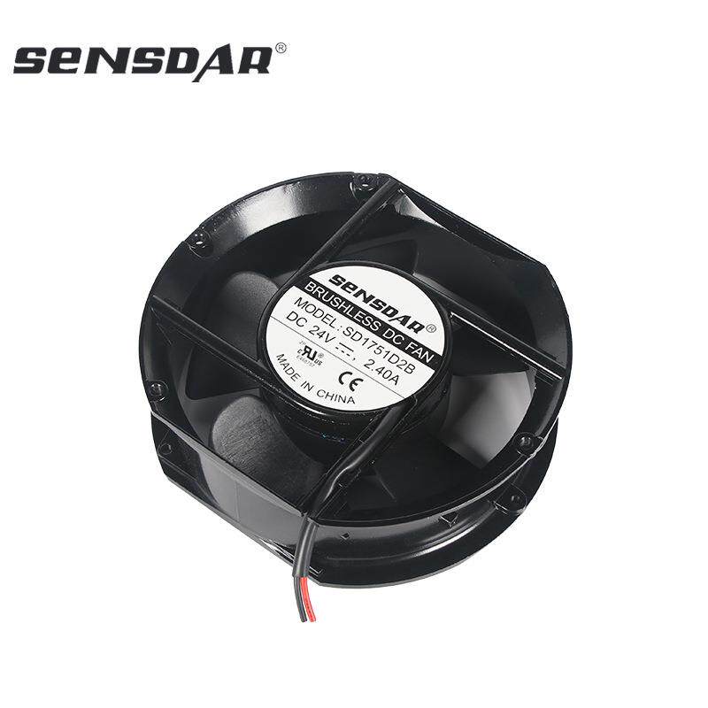 SENSDAR直流12v24v散热风扇机箱机柜通风小风扇节能耐高温排风