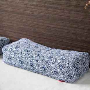 A布6L老年人枕头老式 F76S899T头枕护耳荞麦老粗高枕芯可拆洗枕套