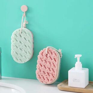 Soft Bast Brush Was Scrub Massage Body Sponge Bath Wisp