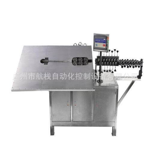 东莞虎门航栈牌电镀挂钩挂具2D自动折弯成型机四轴数控弯线机