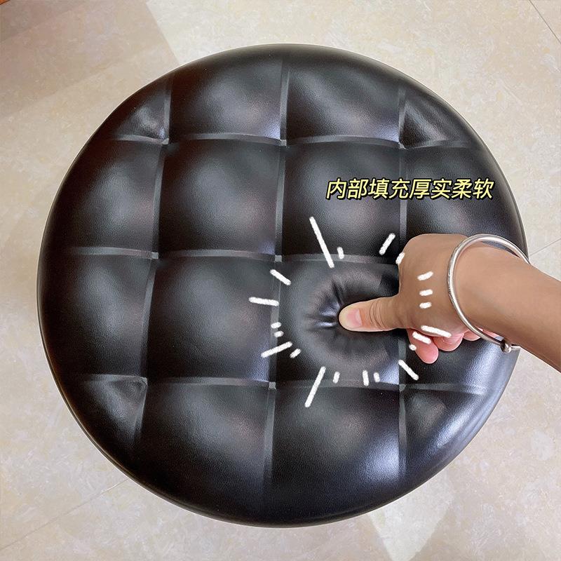 移动小皮凳子带轮家用代步凳懒人拆快递的滑滑凳客厅茶几滑轮