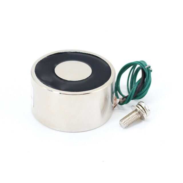 F49/21 DC 6V 12V 24V Cylinder Electromagnet Lifting 40KG 400