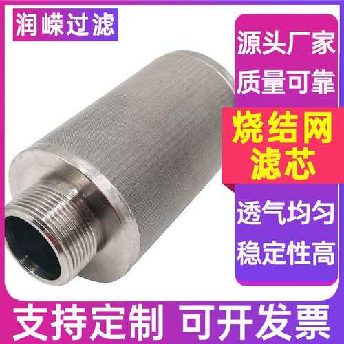 30芯4结网芯冲孔板烧结网滤水处理滤芯滤多晶YYA硅提纯滤烧芯