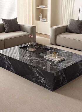 轻简奢意式简YC--A03约岩板茶用几客办公室家极落地长方形茶几储