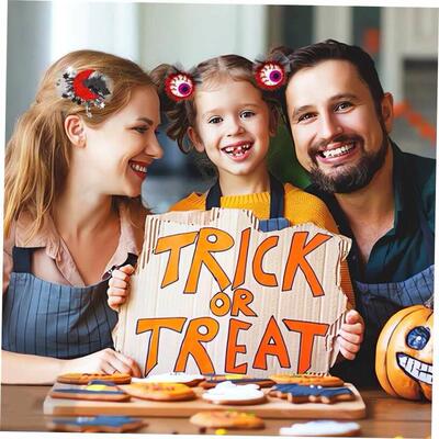 Halloween hairpin Childrens spider pumpkin web edge cli