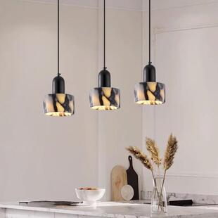 现代豪华奢灯卧室床头吊透光石石高级感客厅294玄关餐桌台岛小吊