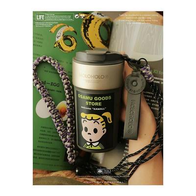 JOJO器屋 holoholo水杯咖啡杯子陶瓷内胆保冷吸管保温杯夏天便携