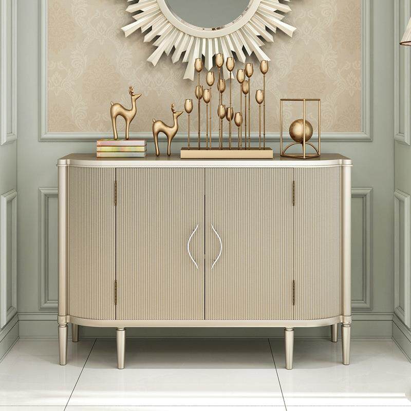 装柜后现代轻奢实木EAA线条玄关柜九斗柜美式村简约餐边柜饰储乡