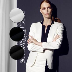 17色春夏弹力重磅乱麻四面弹布料自然的磨砂感麻纱裤子连衣裙面料