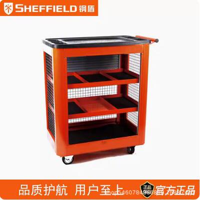 356钢S02501多用途3层工盾具推车汽2修维修工具工车零件车移动修
