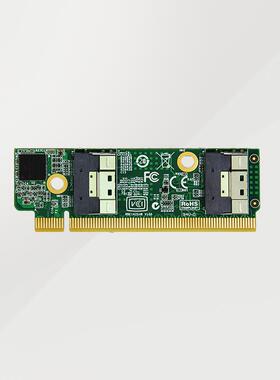独立显卡U.2扩展适配器扩展Pcie4.0 X16到Slimsas 8654 1U适配器