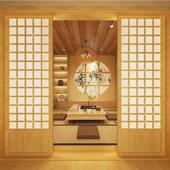 日式 格子门定制原木风推拉门和室门榻榻米移门隔断门雪见窗樟子门