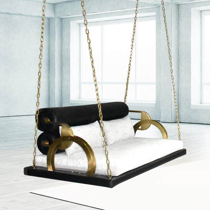 广东佛山龙江沙发家具厂家直销成人阳台家用网红双人秋千吊椅摇椅