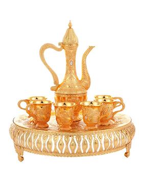 厂家酒式孔装雀纹欧酒具轻奢JDY酒具客厅饰金属具分酒器摆件