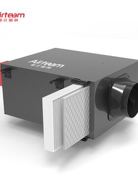 PM2.5净化新风机大风量过滤静音酒店办公室24V管道通风机