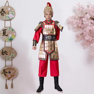 古代服盔男甲将军大帅大将戏岳飞演出服色装 款 金铠甲披风 古装 正品