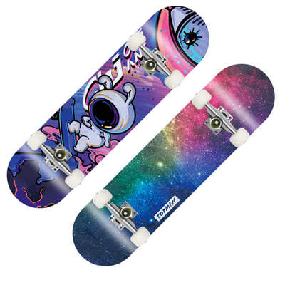 厂家直销四轮枫木滑板双翘凹板青少年初学者加厚支架PU轮