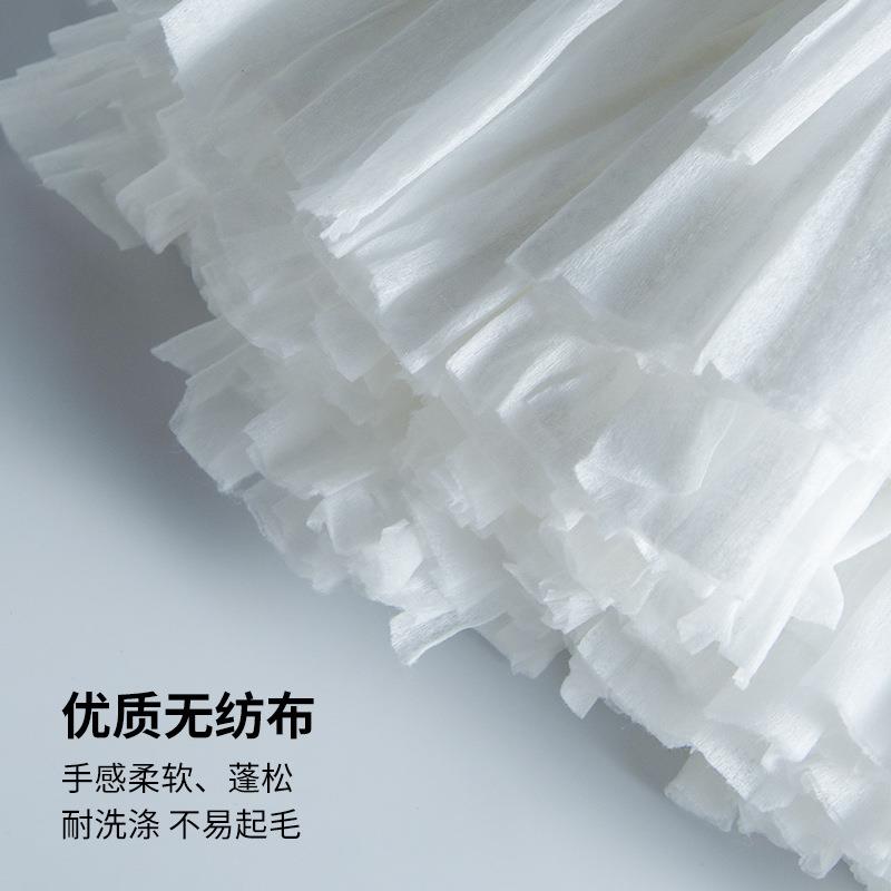 新款直销无纺布圆头水拖不锈钢加长杆吸水木地板拖把家庭清洁拖布