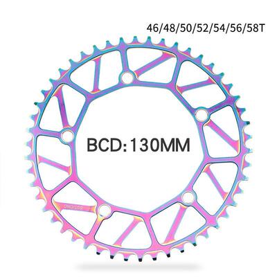 JKlapin/litePro炫彩正负齿盘片全镂空折叠车牙盘130BCD超轻单盘