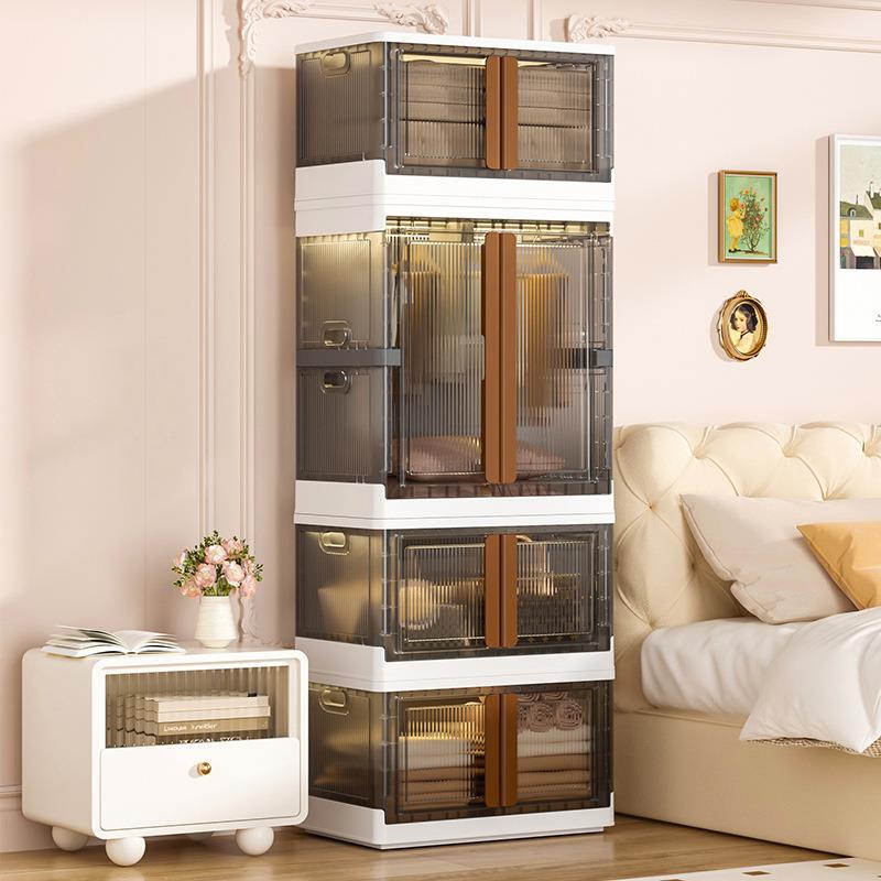 家用防尘简易衣柜 免安装出租房卧室大容量挂衣橱 衣服折叠收纳柜