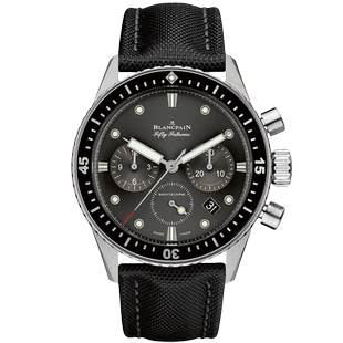 盒证[9.8新]宝珀五十噚系列精钢自动机械手表男5200-1110-B52A