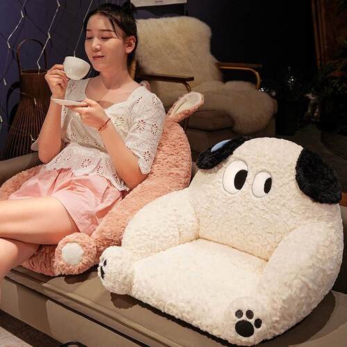 办公室久坐靠背一体秋冬加厚椅子垫蒲团地上卡通懒人沙发坐垫屁垫