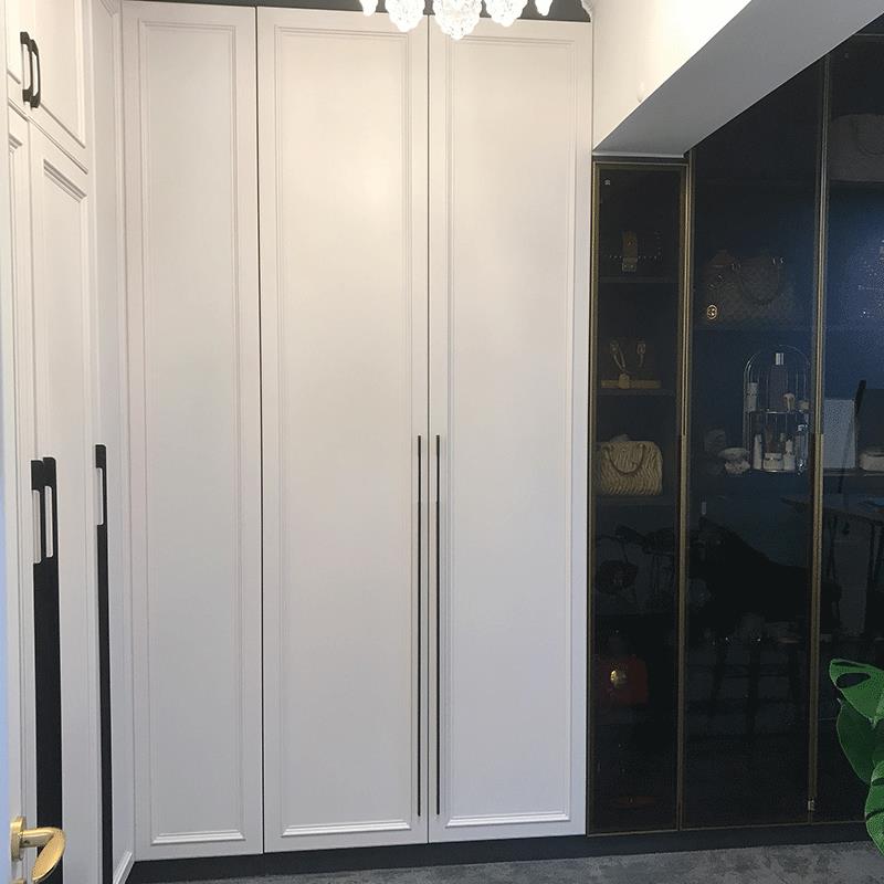 006全铝定帽制衣间卧衣柜推拉门衣柜外室挂门移门铝型材衣柜