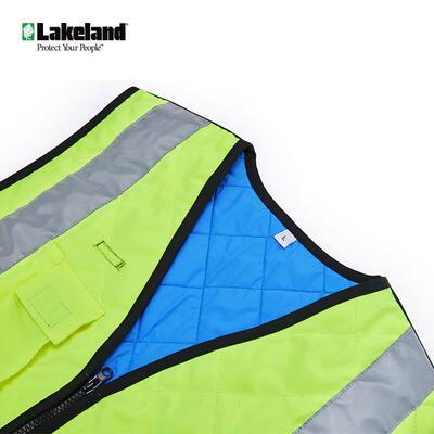 雷克兰（Lakeland）夏季高温作业浸水反光降温马甲CV30均码