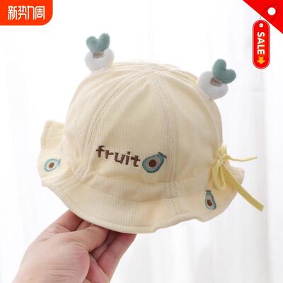 婴儿帽子春夏季新款新生儿胎帽宝宝男婴幼儿女遮阳防晒盆帽春秋季